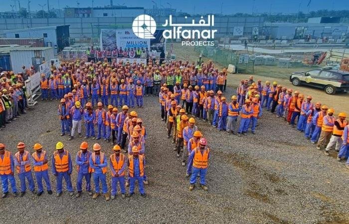 اقتصاد واسواق المال | الفنار للمشاريع تعلن تحقيقها أكثر من 5 مليون ساعة عمل آمنة في مشروع مجمع جازان الترفيهي التابع ل"سڤن" | الخليج الان