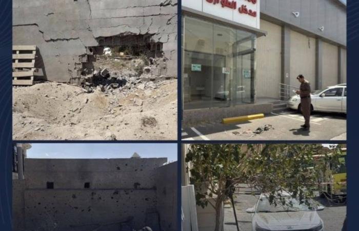 السعودية الان | أضرار محدودة إثر سقوط شظايا صاروخ باليستي بخميس مشيط | الخليج الان